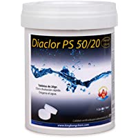 Cloro rápido para piscinas DIACLOR PS 50-20 1 KG - 50 Pastillas de Cloro Rápido (20 gr) - Tratamiento de choque